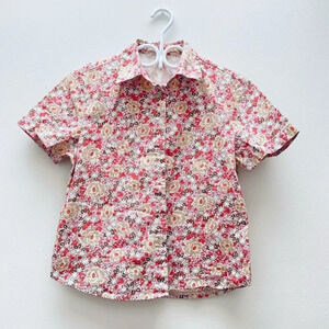 Vintage - Floral 70s Vibe Button Down Shirt